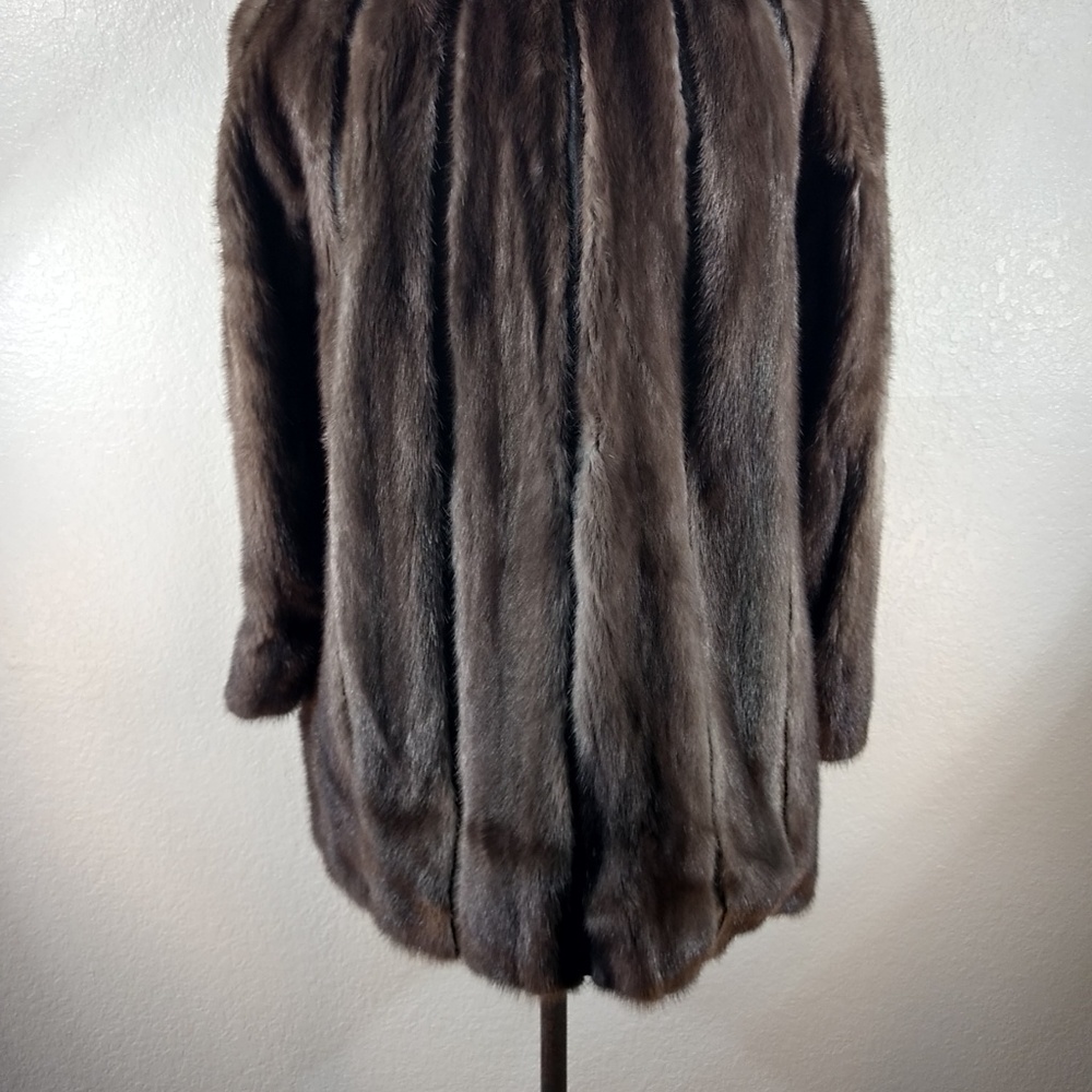 Felix Presburger Vintage Authentic Mink Fur And Leather Coat O/S - Picture 5 of 7